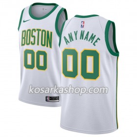 Dres Boston Celtics Prilagođeni Nike 2018-19 City Edition Bijela Swingman